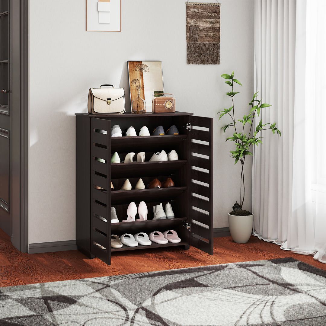 15 Shoe Storage Cabinet - Wood-Effect