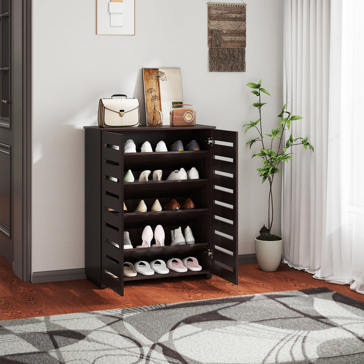 15 Shoe Storage Cabinet - Wood-Effect