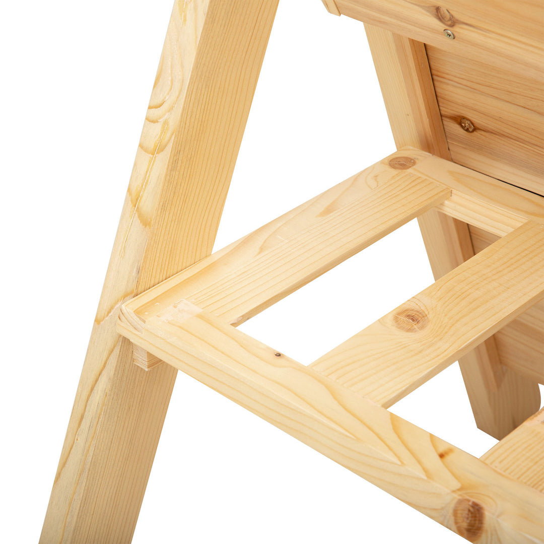 MCL 3 Tier Raised Beds for Garden, Wooden Planter Boxes with Clapboard and Hooks, 142L, 120 x 68 x 80cm