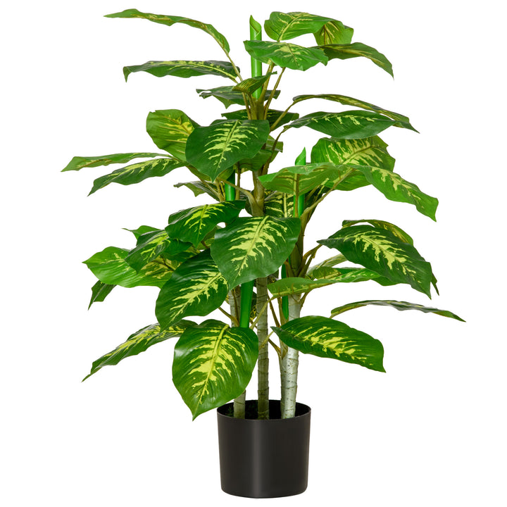 Faux Rose Plants, with Pots