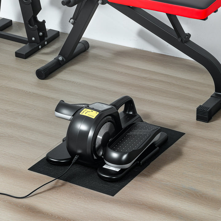 Under Desk Elliptical Machine, Sit Down Pedal Exerciser with Forward and Reverse Motion, 12 Programs, LCD Monitor, Compact with Remote Control for Home Gym Office Daily Workout