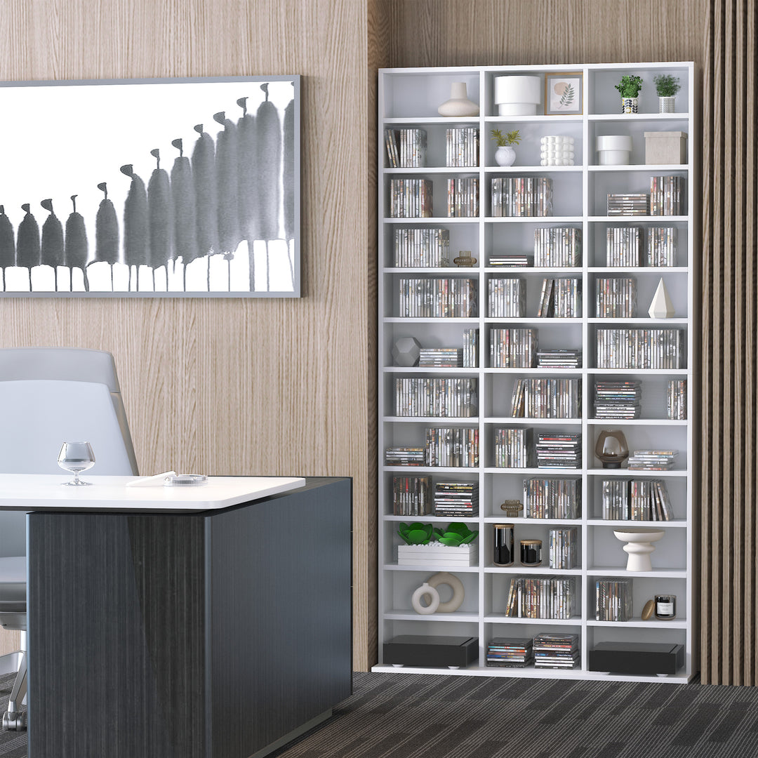 33 Adjustable Compartment Storage Unit - White