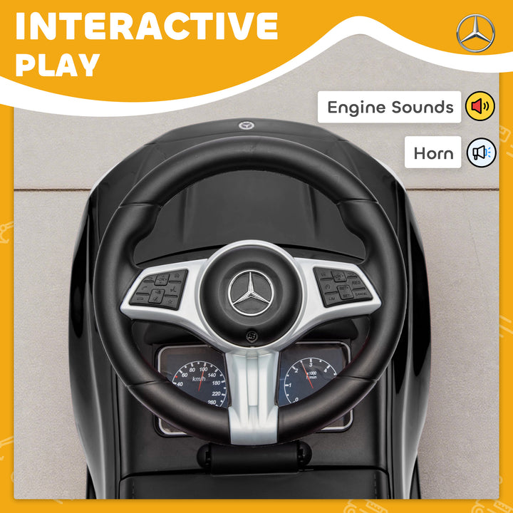 Official Mercedes-Benz Ride On Car, Foot to Floor Sliding Walker with 