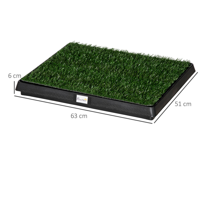 Indoor Pet Dog Toilet Mat Potty Tray Training Grass Restroom with Tray and Loo Pad