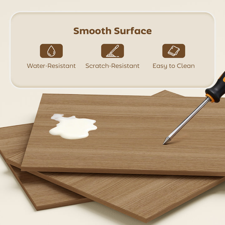 Folding Shelf and Work Table - Natural