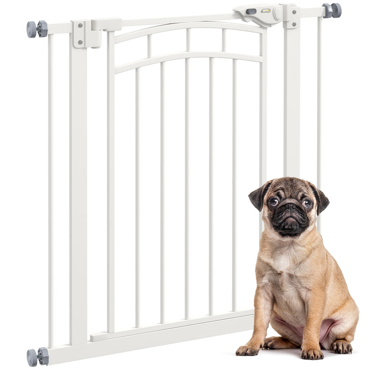 Pressure Fit Stair Gate, Dog Gate w/ Auto Closing Door, for Small, Medium Dog, Easy Installation, for 74-80cm Opening