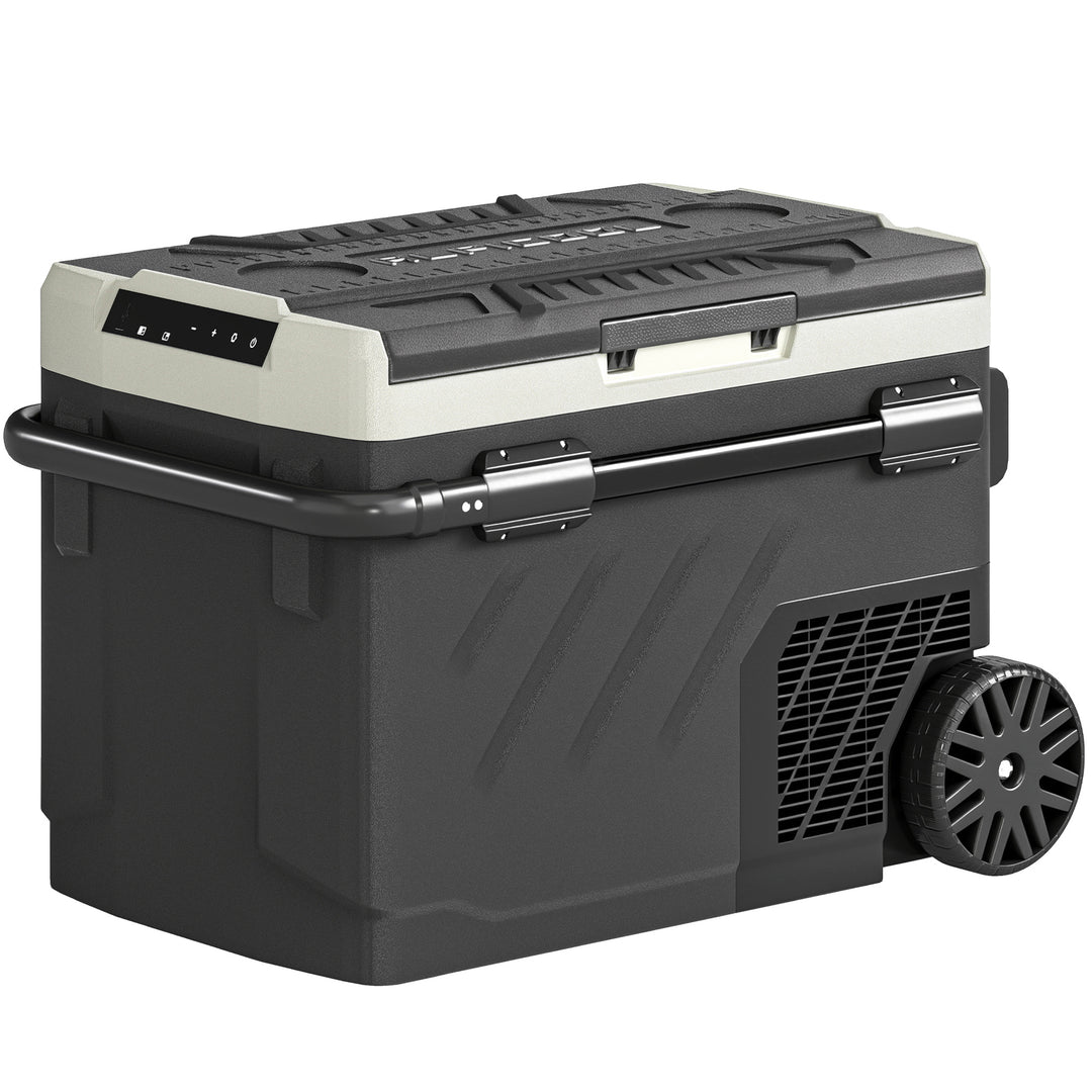 40L Compressor Car Fridge Freezer, Dual Zone Camping Refrigerator with
