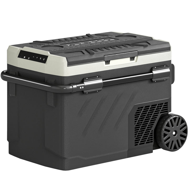 40L Compressor Car Fridge Freezer, Dual Zone Camping Refrigerator with