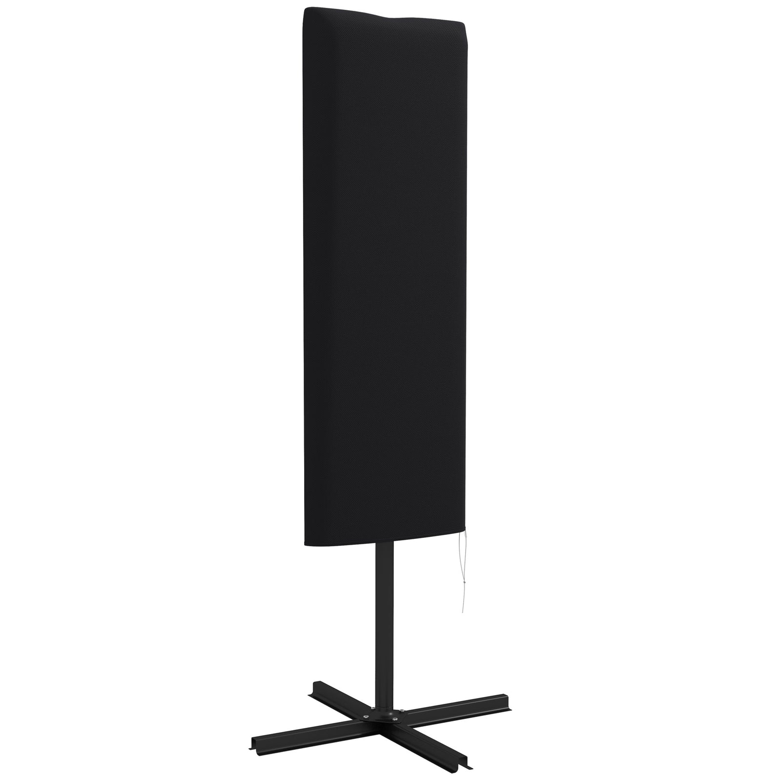 Garden Parasol Cover, Outdoor Patio Umbrella Protector Weatherproof Garden Patio with Rod, Zipper for 2-4m Parasol, Φ60 x 160cm, Black