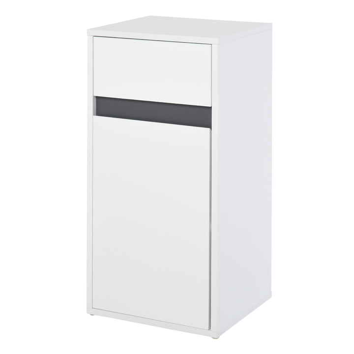 MCL MDF Tri-Compartment Bathroom Storage Cabinet White