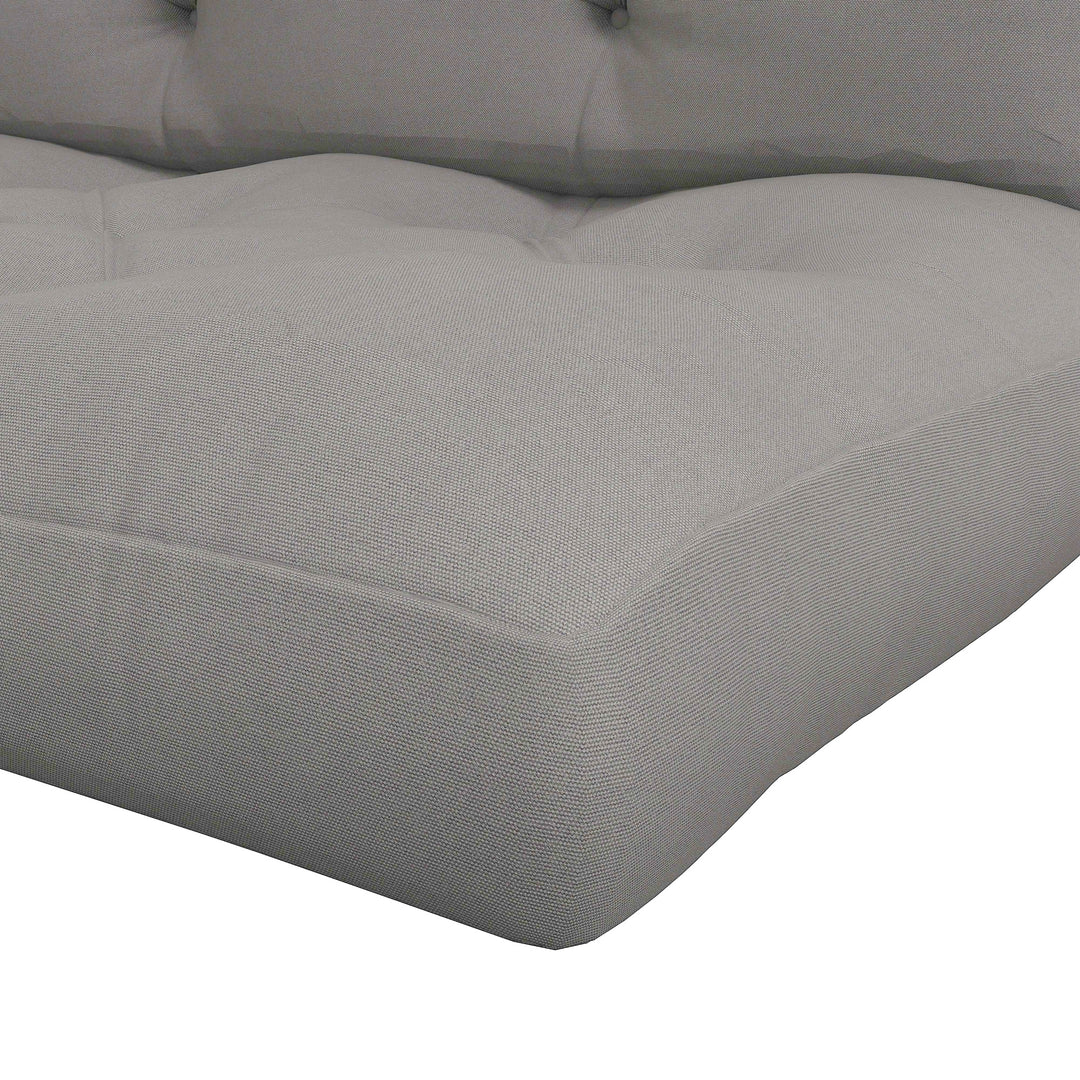 Seat and Back Padded Pallet Cushion Set - Light Grey