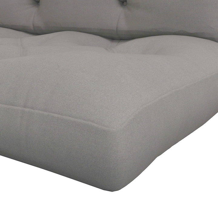 Seat and Back Padded Pallet Cushion Set - Light Grey