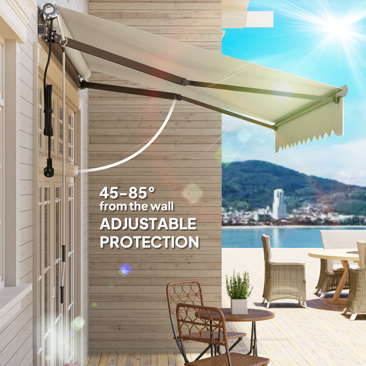 2.5 x 3m Electric/Manual Awning, with Remote - Beige
