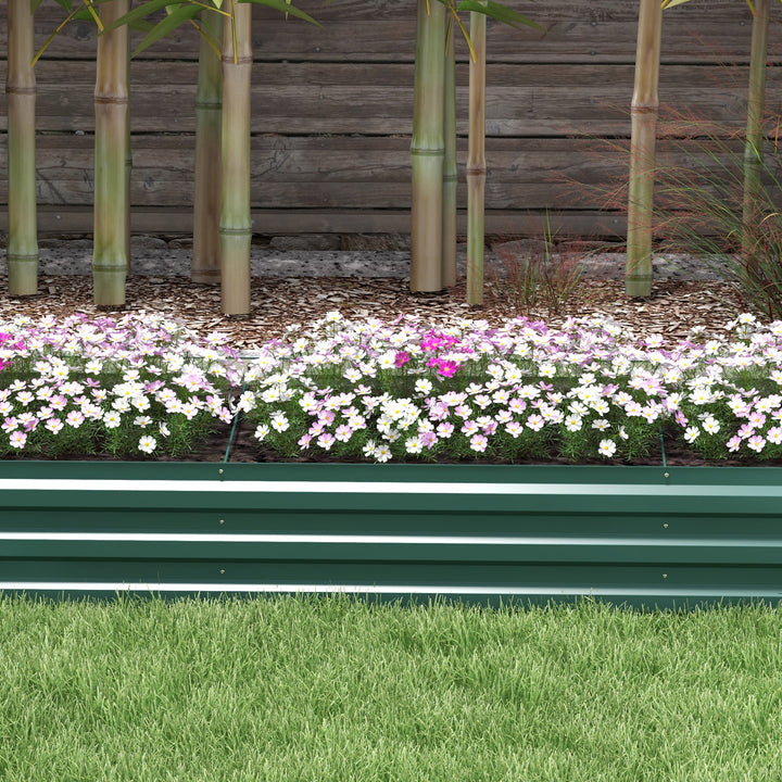 60 x 240cm Galvanised Steel Planter, with Open Bottom