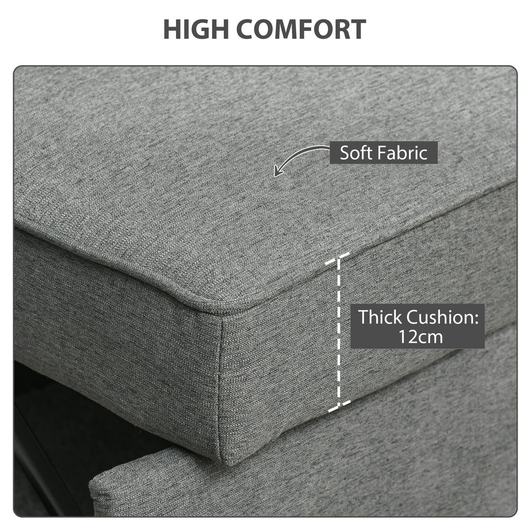 Double Sofa Bed Click Clack Sofa Bed Pull Out Bed with Adjustable Back