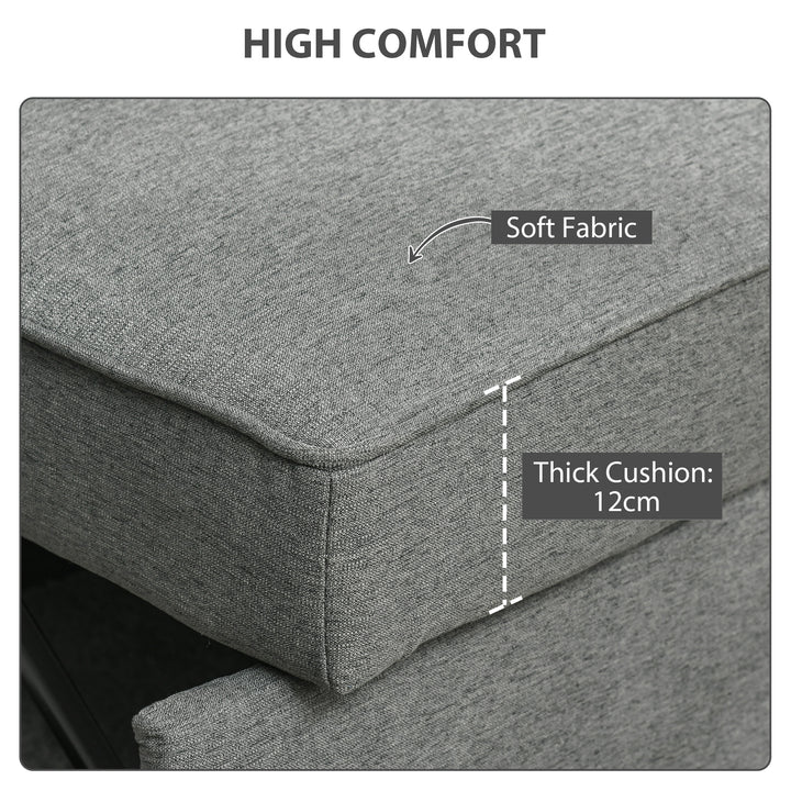 Double Sofa Bed Click Clack Sofa Bed Pull Out Bed with Adjustable Back
