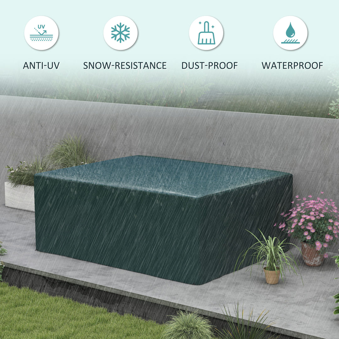 Garden Furniture Cover, Waterproof Anti-UV Large Protective Patio Set Covers, 235 x 190 x 90cm, Green