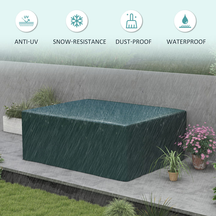 Garden Furniture Cover, Waterproof Anti-UV Large Protective Patio Set Covers, 235 x 190 x 90cm, Green