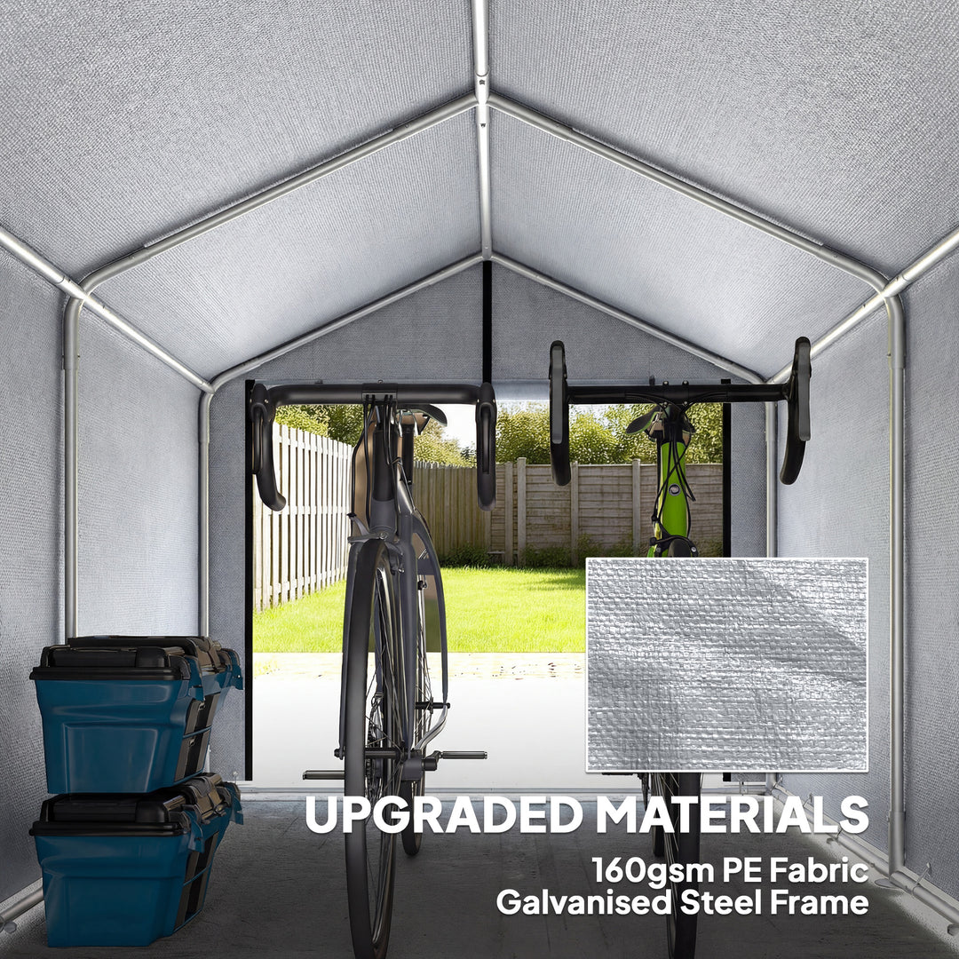 1.6 x 2.2m Garden Shed Tent, Waterproof Outdoor Storage Tent, Roll-up - view 4
