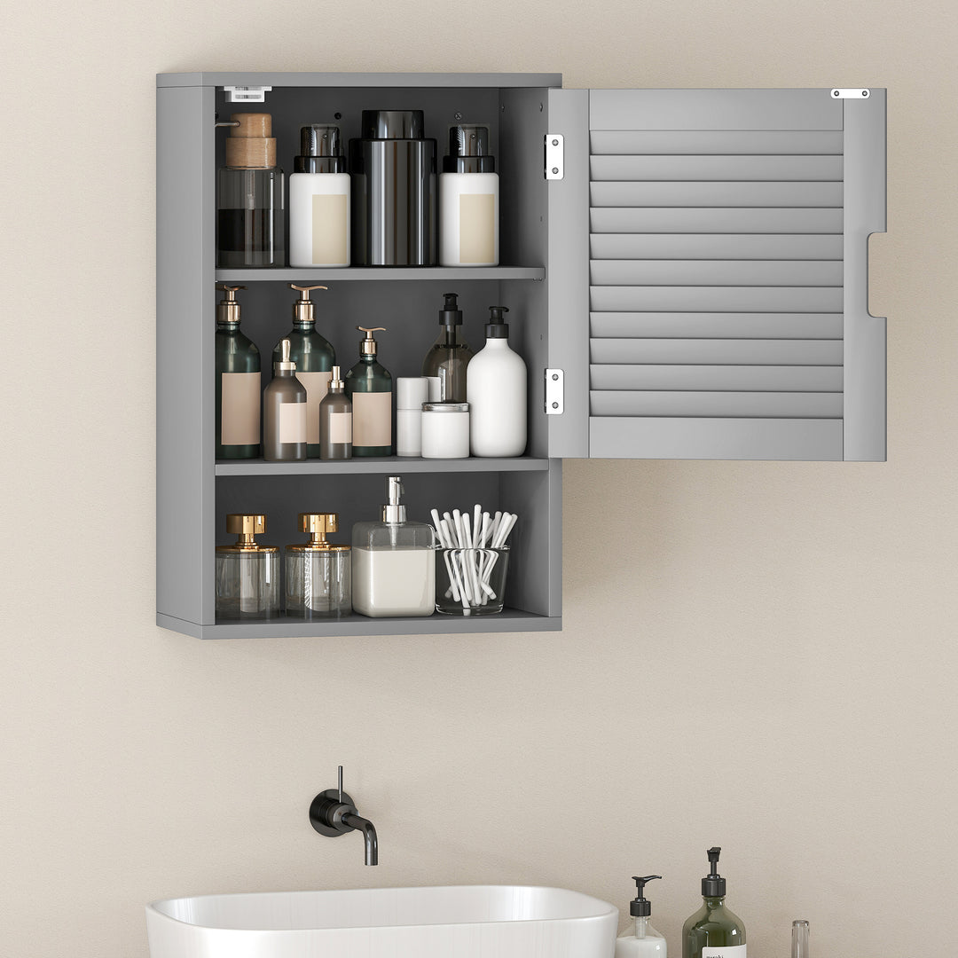 Bathroom Cabinet, Wall Mounted Storage Cabinet with Adjustable Shelves