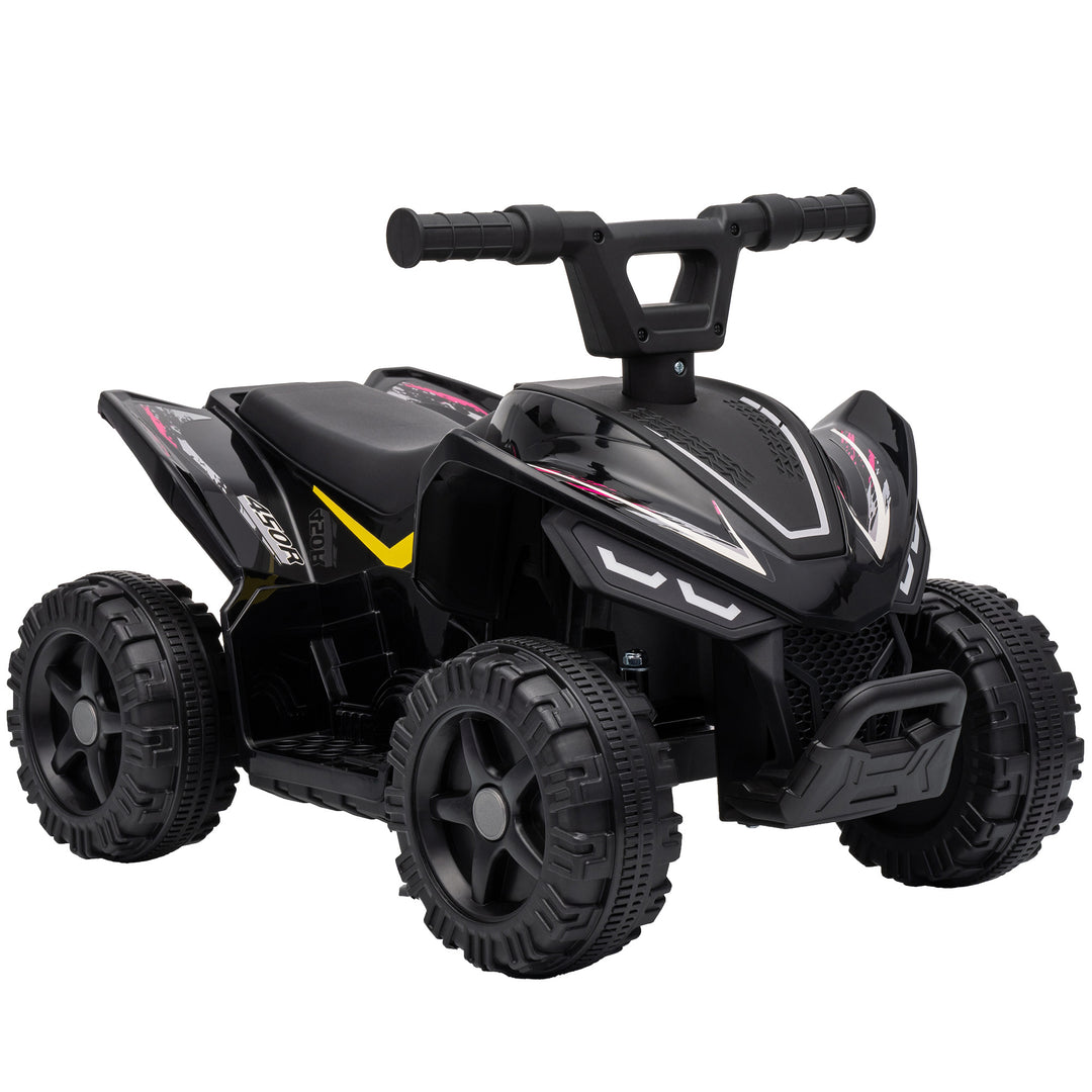 6V Battery Powered Kids ATV, Quad Bike with Handlebar Button Control - Black