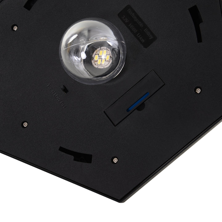 MCL Outdoor Garden Solar Post Lamp Sensor Light  LED Lantern Bollard Pathway Torch Light 1.77m Tall