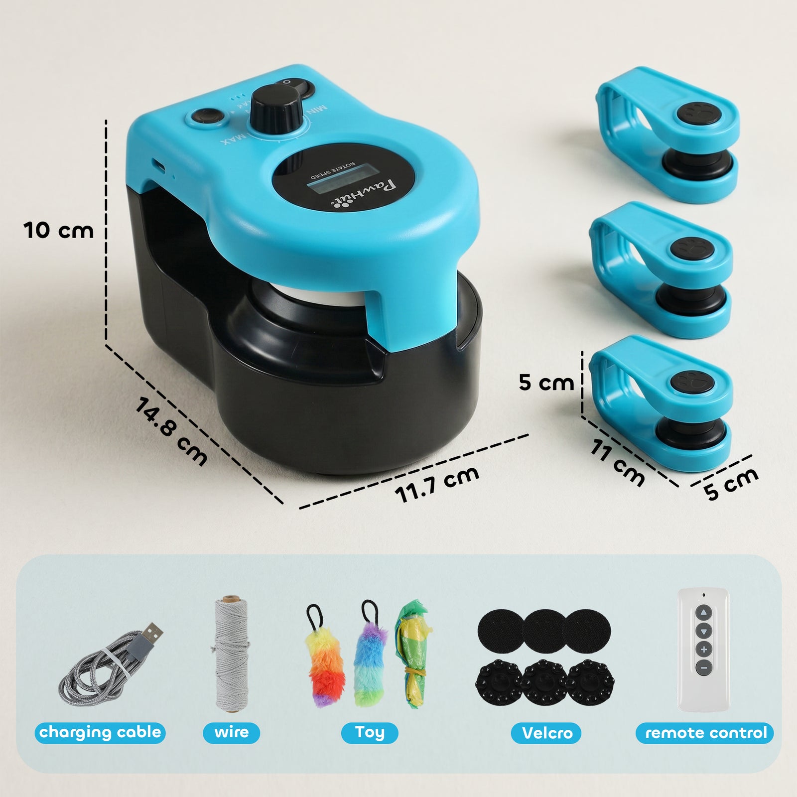 Interactive Cat Toy for Indoor Kittens & Adult with Adjustable Speed, 