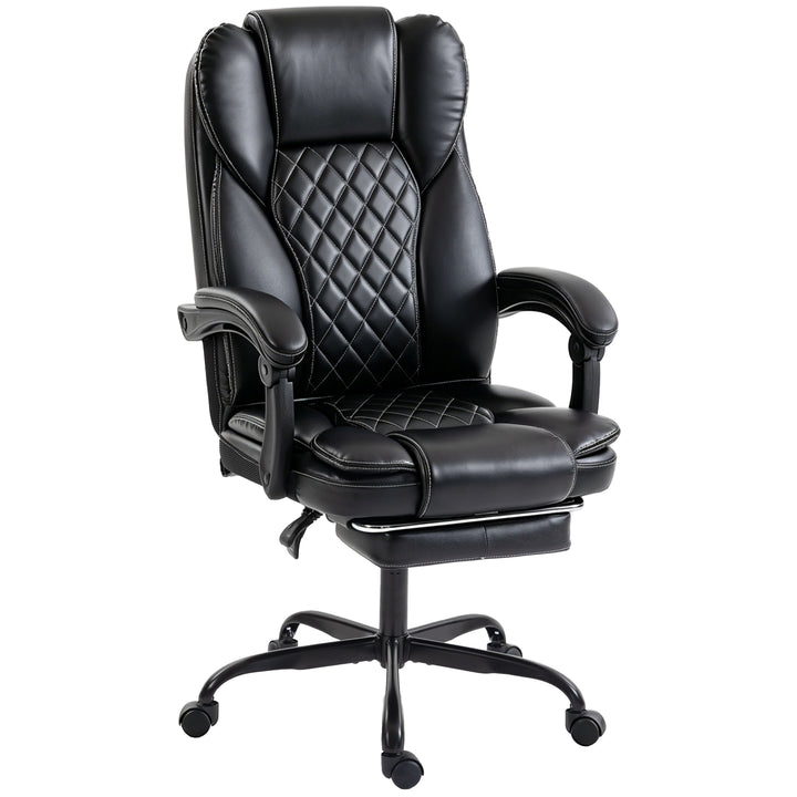 Executive Home Office Chair Reclining Function Footrest Computer Desk 