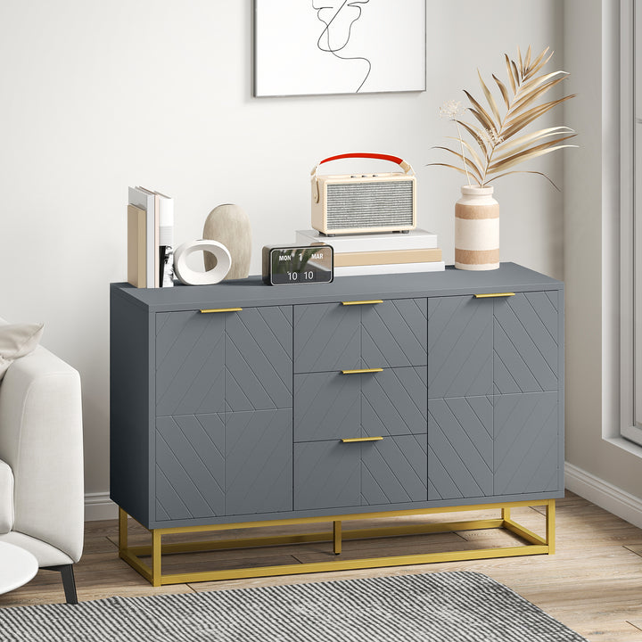 MCL Sideboard with 3 Drawers and Adjustable Shelves for Living Room - Grey