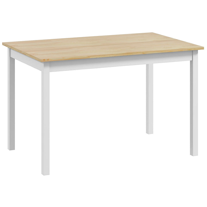 Four-Seater Farmhouse-Style Wooden Table