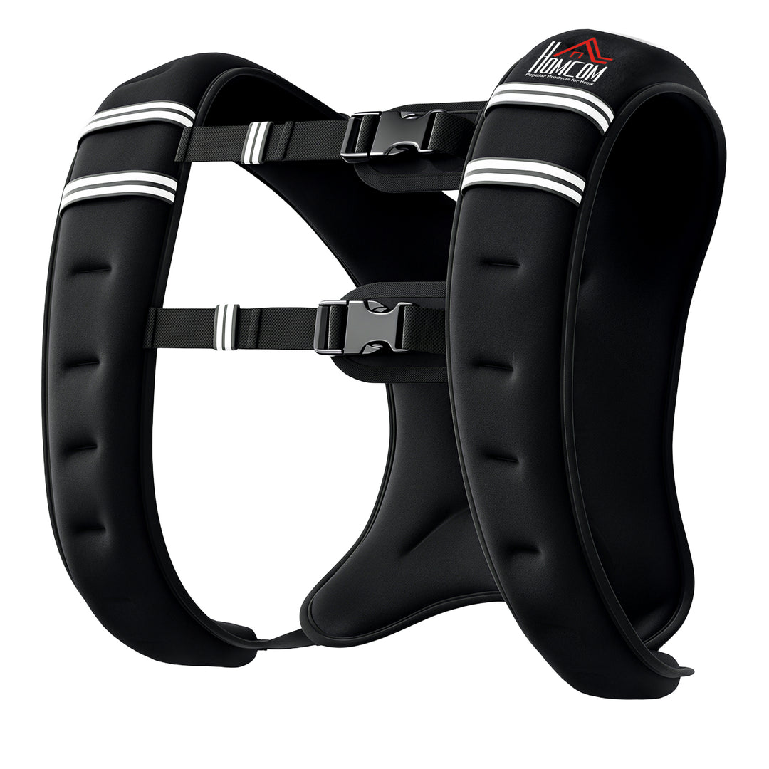 8KG Weighted Vest, Running Weight Vest with Adjustable Strap, Convenient Pocket and Reflective Strips for Men and Women