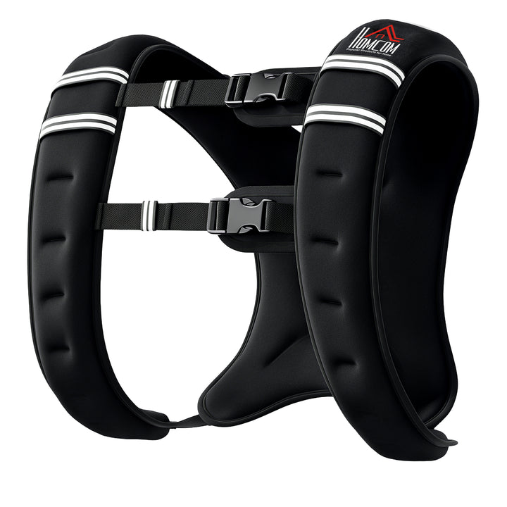 8KG Weighted Vest, Running Weight Vest with Adjustable Strap, Convenient Pocket and Reflective Strips for Men and Women