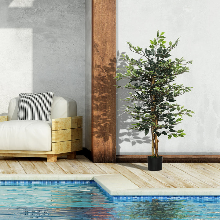 Set of Two Artificial Ficus Trees