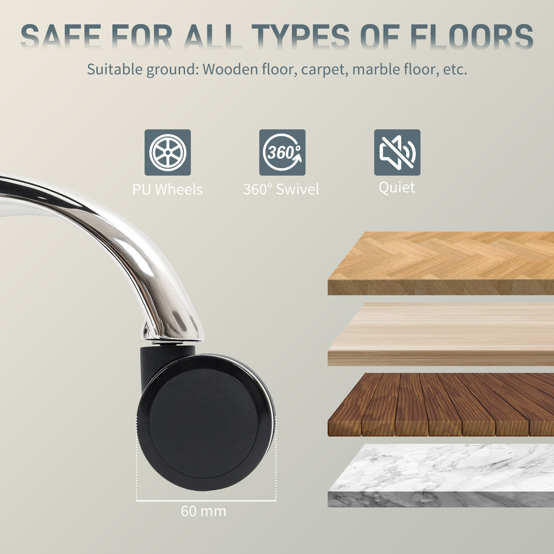 MCL Big and Tall Office Chair 180kg with Spring Cushion, PU Leather - Grey