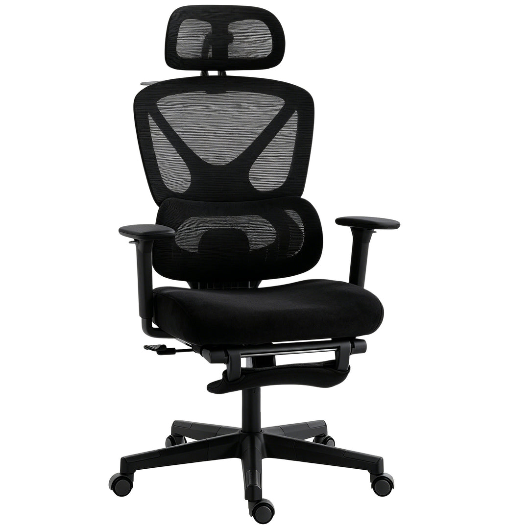 Mesh Desk Chair with 3D Armrests, Ergonomic Office Chair with Rotatabl