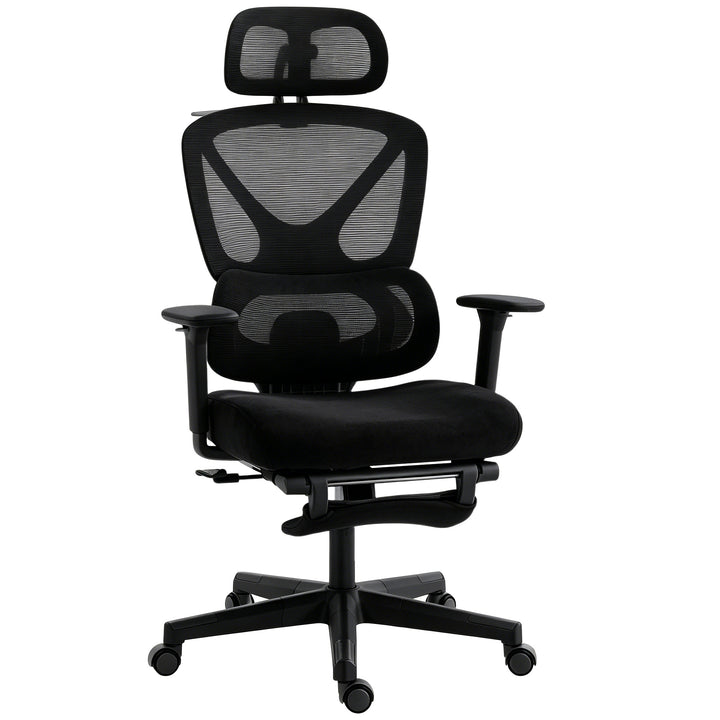 Mesh Desk Chair with 3D Armrests, Ergonomic Office Chair with Rotatabl
