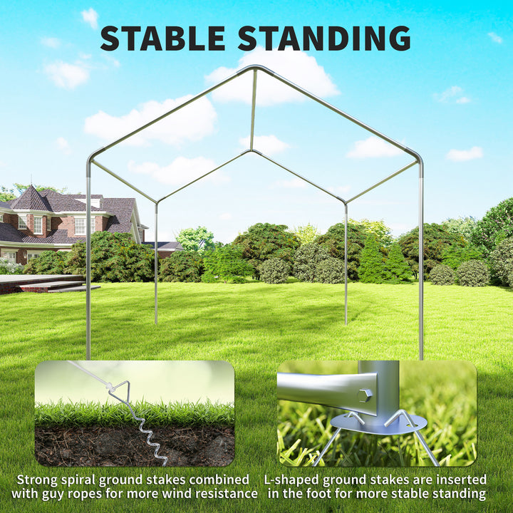 3 x 3 m Party Tent, Outdoor Canopy Tent Shelter with Removable Sidewal