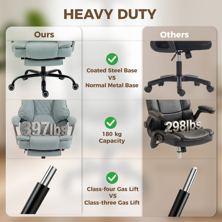 Executive Office Chair, Leathaire Big and Tall Office Chair 180 kg wit