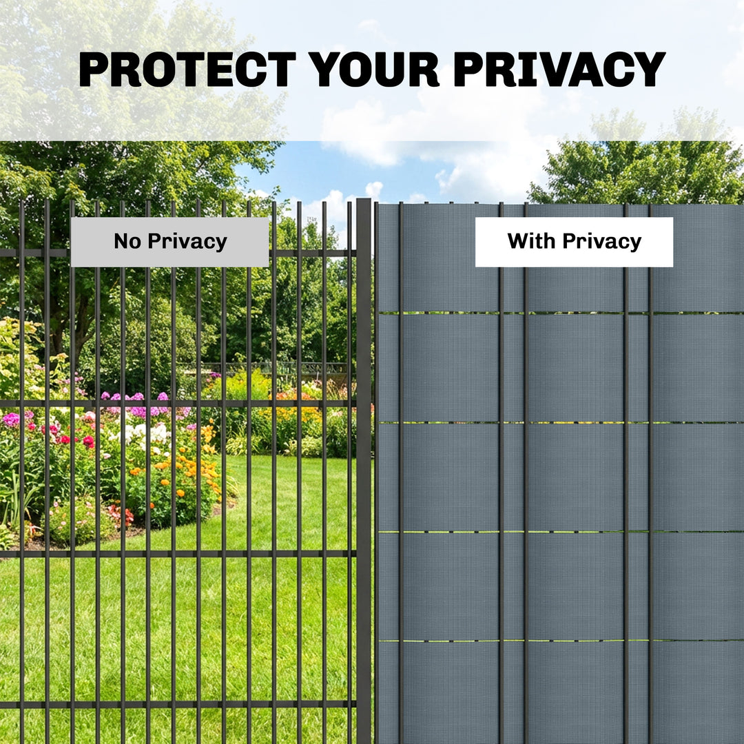 2Pcs Privacy Garden Screen Fence, UV Resistant Waterproof Windbreak Fe