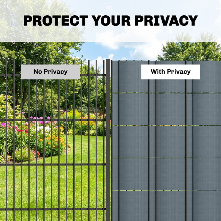 2Pcs Privacy Garden Screen Fence, UV Resistant Waterproof Windbreak Fe