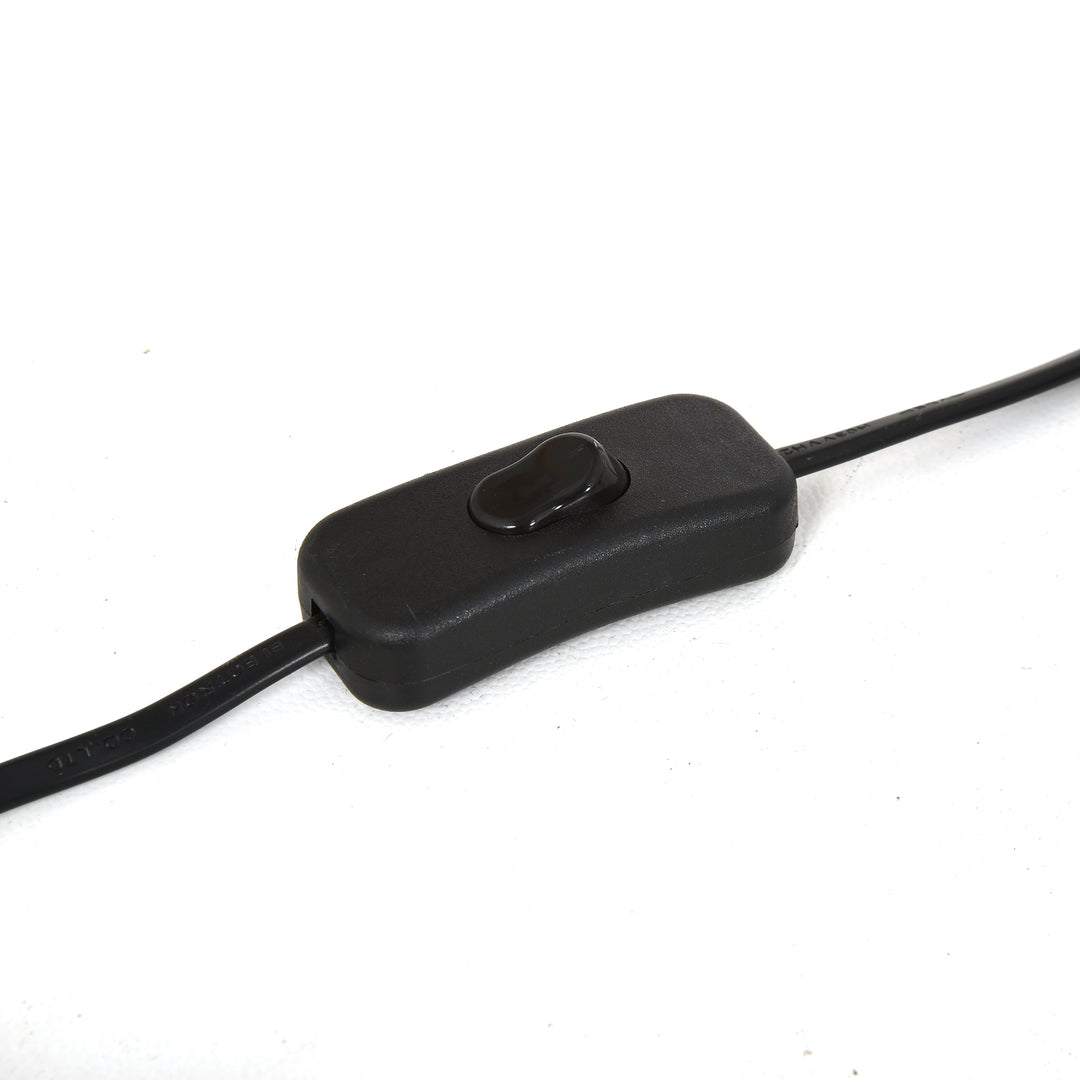 MCL Nautical Style Table Lamp with Fabric Lampshade Metal Frame Power Switch, 48cm Home Desk Lamp Bedroom Living Room Study E27 Base, Beige