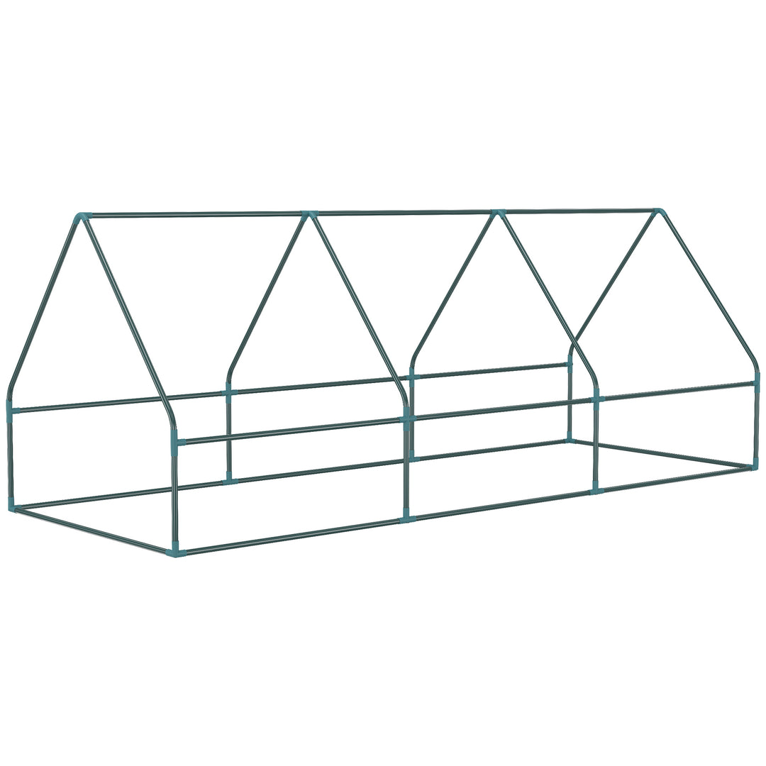 Portable Small Polytunnel, Mini Greenhouse with Mesh Windows for Indoor and Outdoor, 240x90x90cm, Green