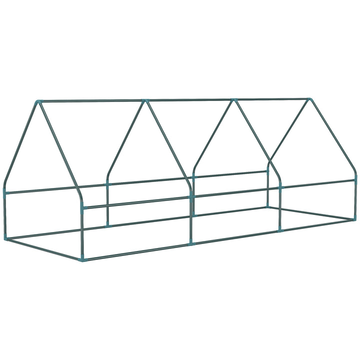 Portable Small Polytunnel, Mini Greenhouse with Mesh Windows for Indoor and Outdoor, 240x90x90cm, Green
