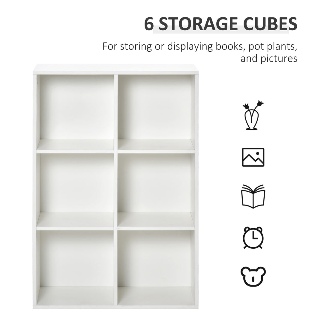 MCL Six-Cube Bookcase - White Wood Effect