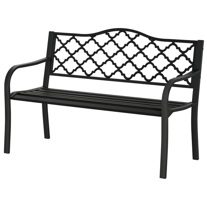 MCL 2-Seater Garden Bench Antique Loveseat for Yard, Lawn, Porch, Patio, Steel