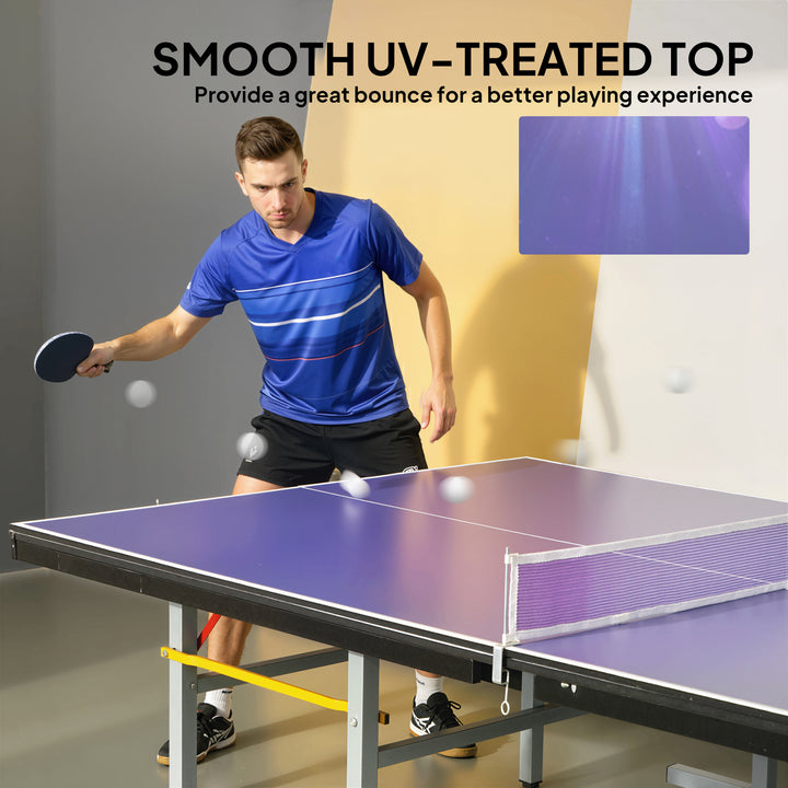 9 ft Folding Ping Pong Table Top for Billiard Tables, Table Tennis - view 5