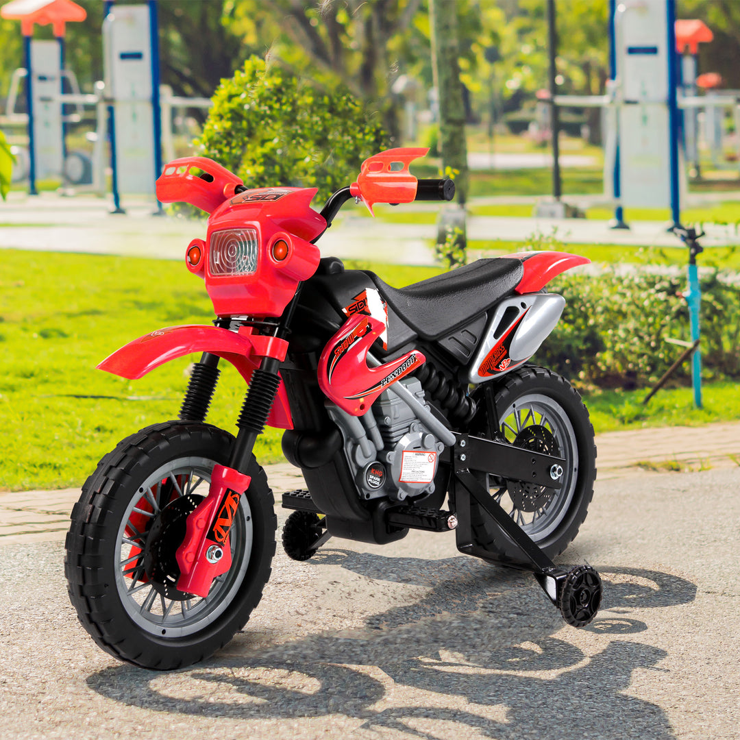 MCL 6V Kids Child Electric Motorbike Ride on Motorcycle Scooter Children Toy Gift for 3-6 Years (Red)