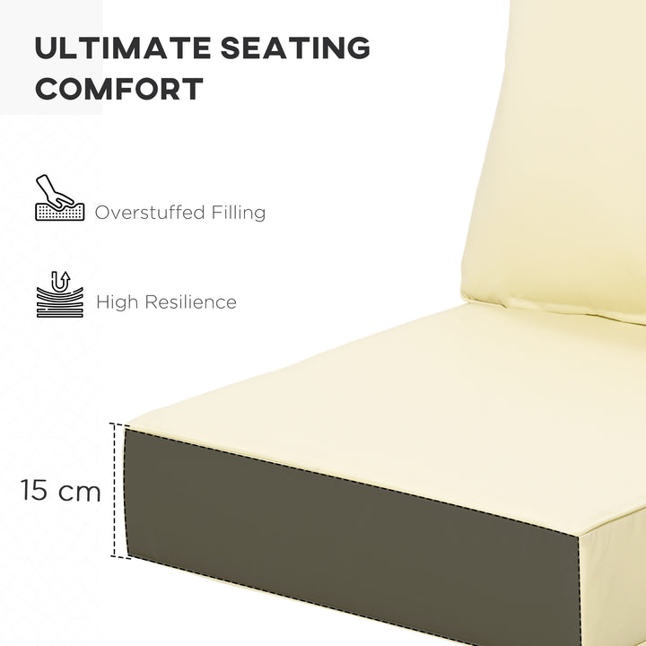 Outdoor Seat and Back Cushion Set Patio Deep Seating Chair Replacement