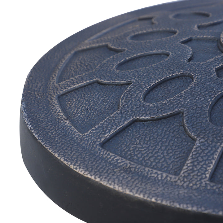 MCL 13kg Resin Umbrella Stand Holder, Garden Parasol Base for 38mm or 48mm Outdoor Umbrella Poles, Bronze Tone