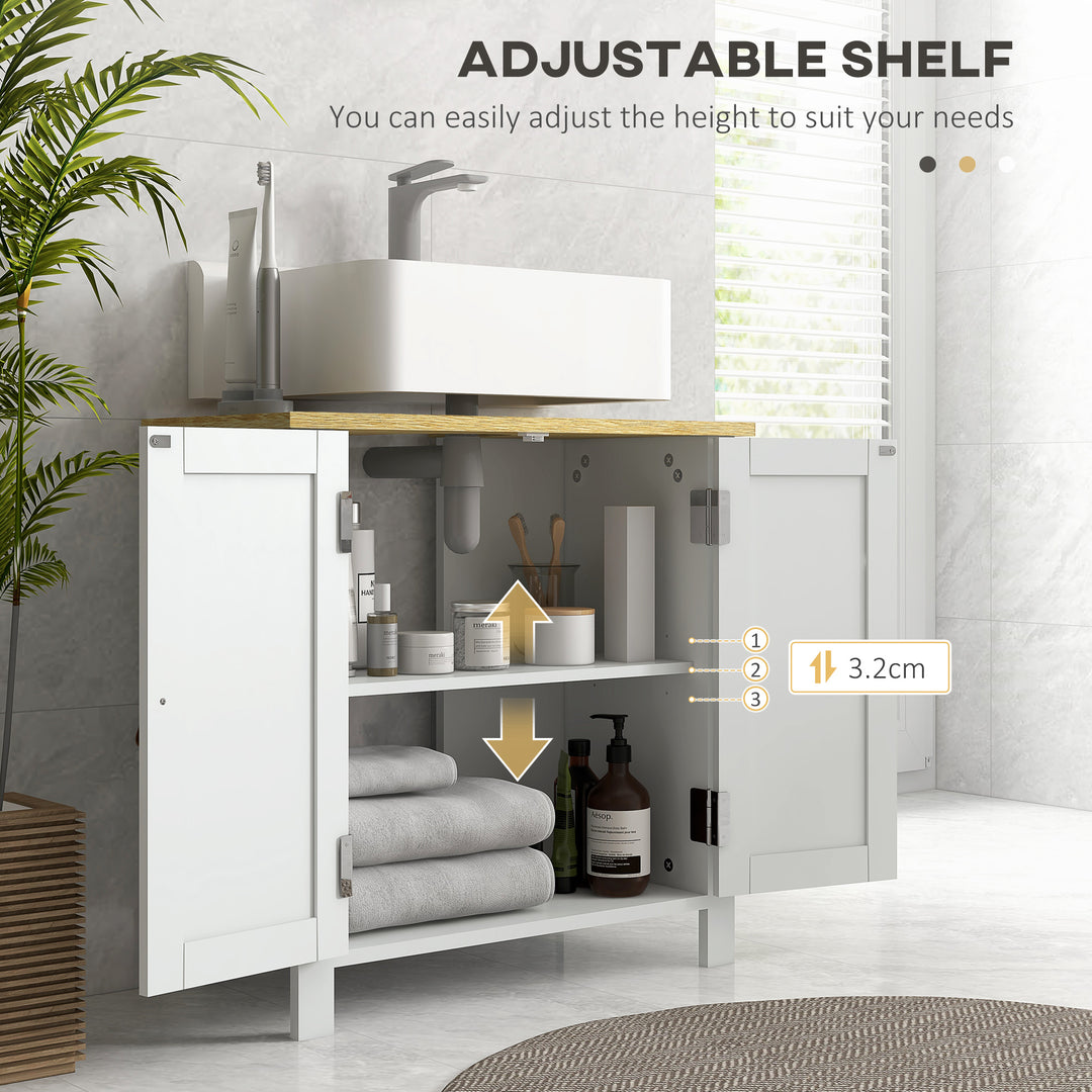 Under Sink Bathroom Cabinet for Basin without Pedestal - White